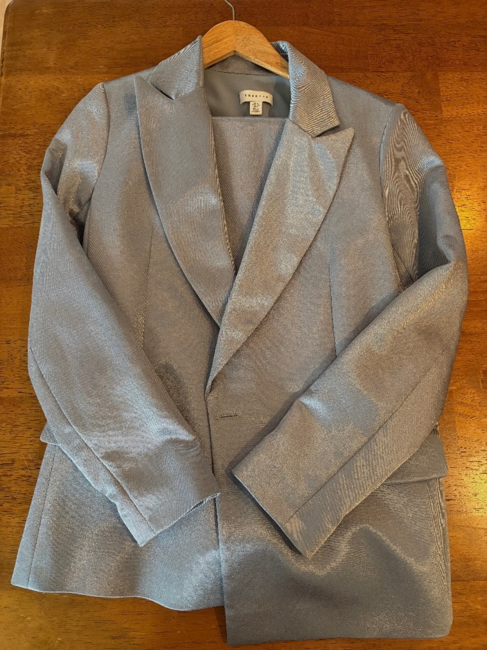 Topshop Light Blue Suit